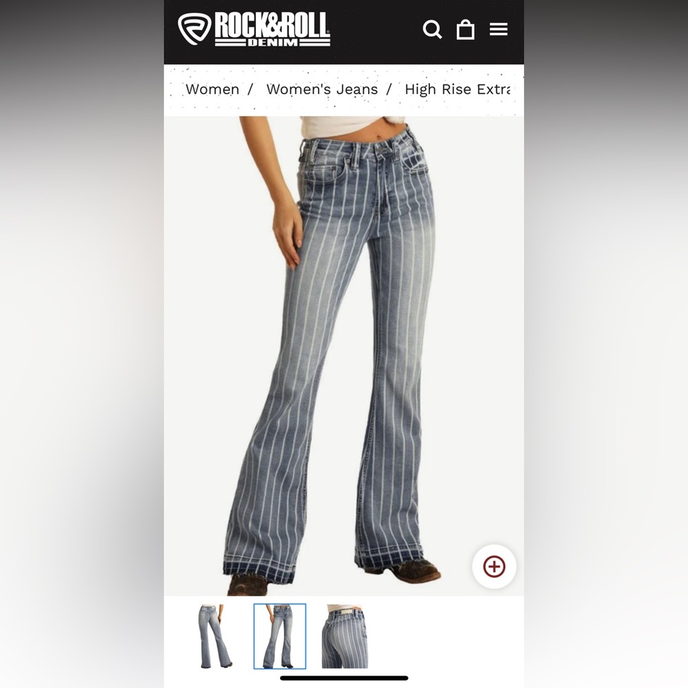 ROCK & ROLL DENIM - Bootcut Jeans - W 27 L 32